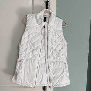 Lululemon Athletica White Quilted Vest